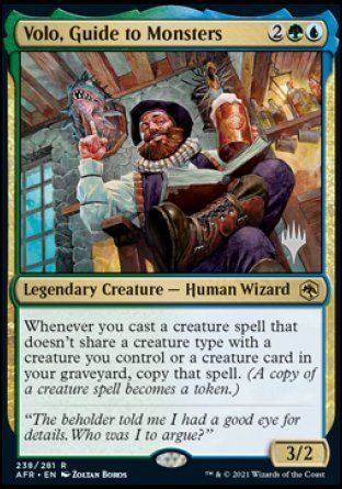 Volo, Guide to Monsters (Promo Pack) [Dungeons & Dragons: Adventures in the Forgotten Realms Promos] [Foil]