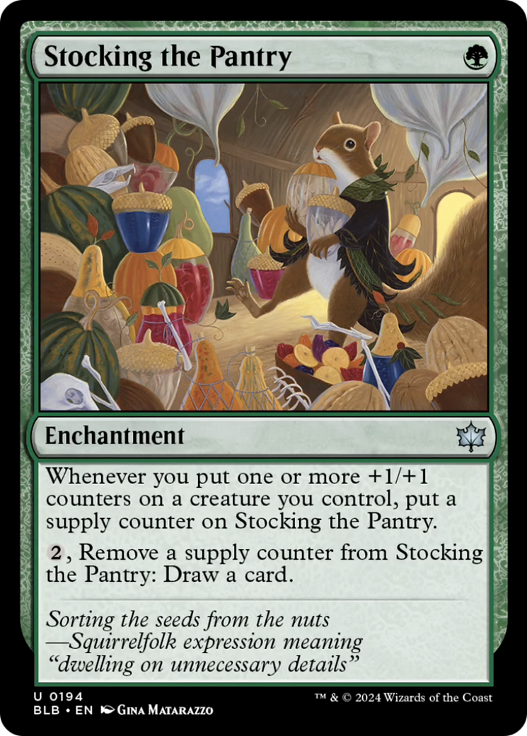 Stocking the Pantry [Bloomburrow] [Foil]