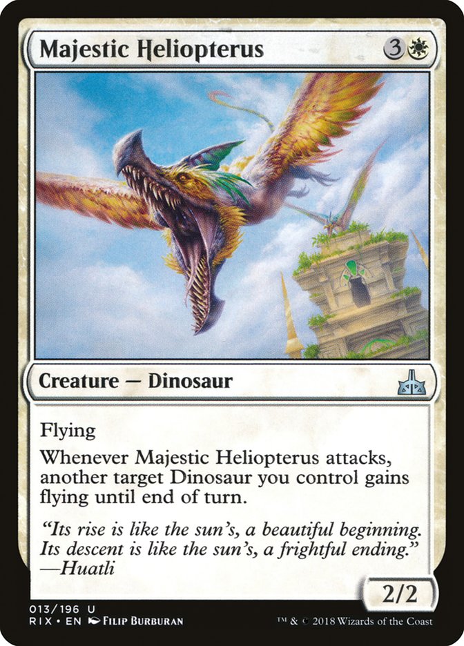 Majestic Heliopterus [Rivals of Ixalan] [Foil]