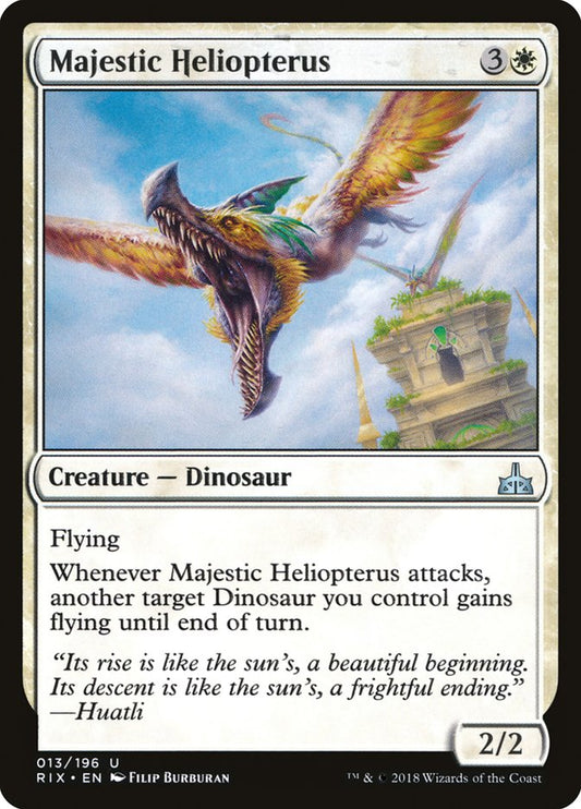 Majestic Heliopterus [Rivals of Ixalan] [Foil]