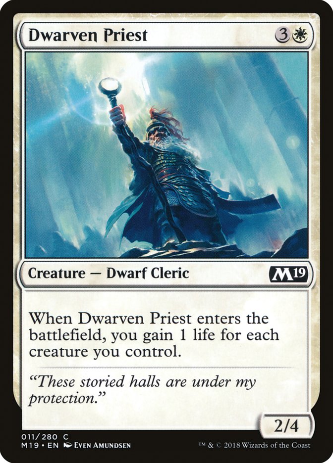 Dwarven Priest [Core Set 2019] [Foil]