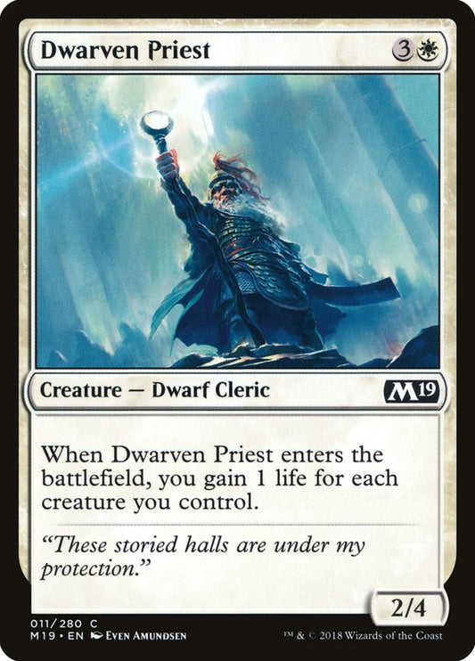 Dwarven Priest [Core Set 2019] [Foil]