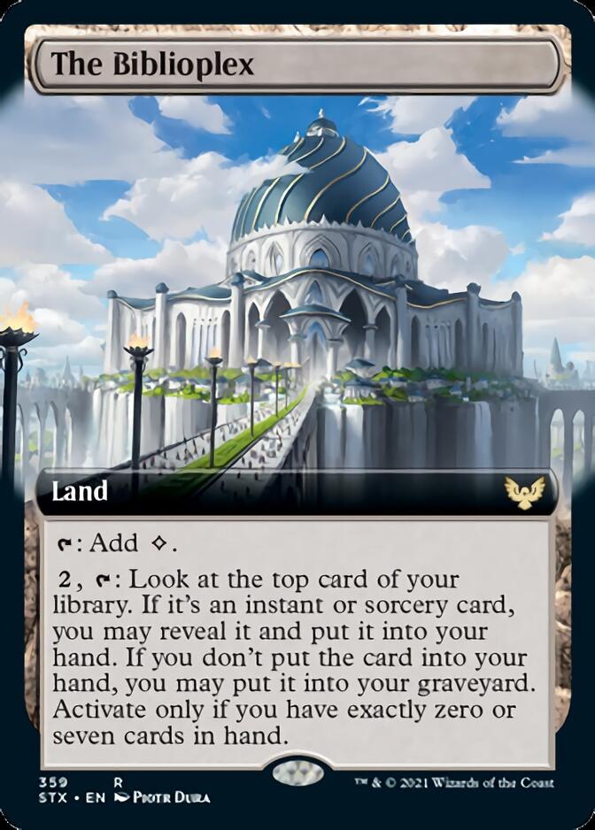 The Biblioplex (Extended Art) [Strixhaven: School of Mages] [Foil]