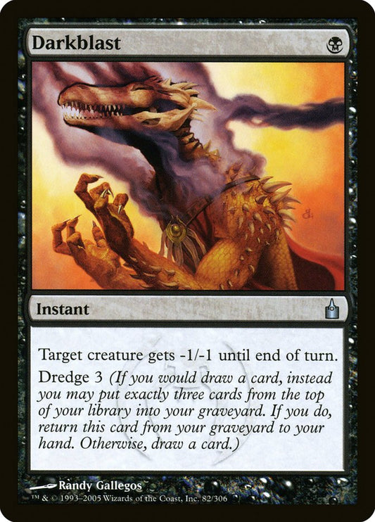 Darkblast [Ravnica: City of Guilds] [Foil]