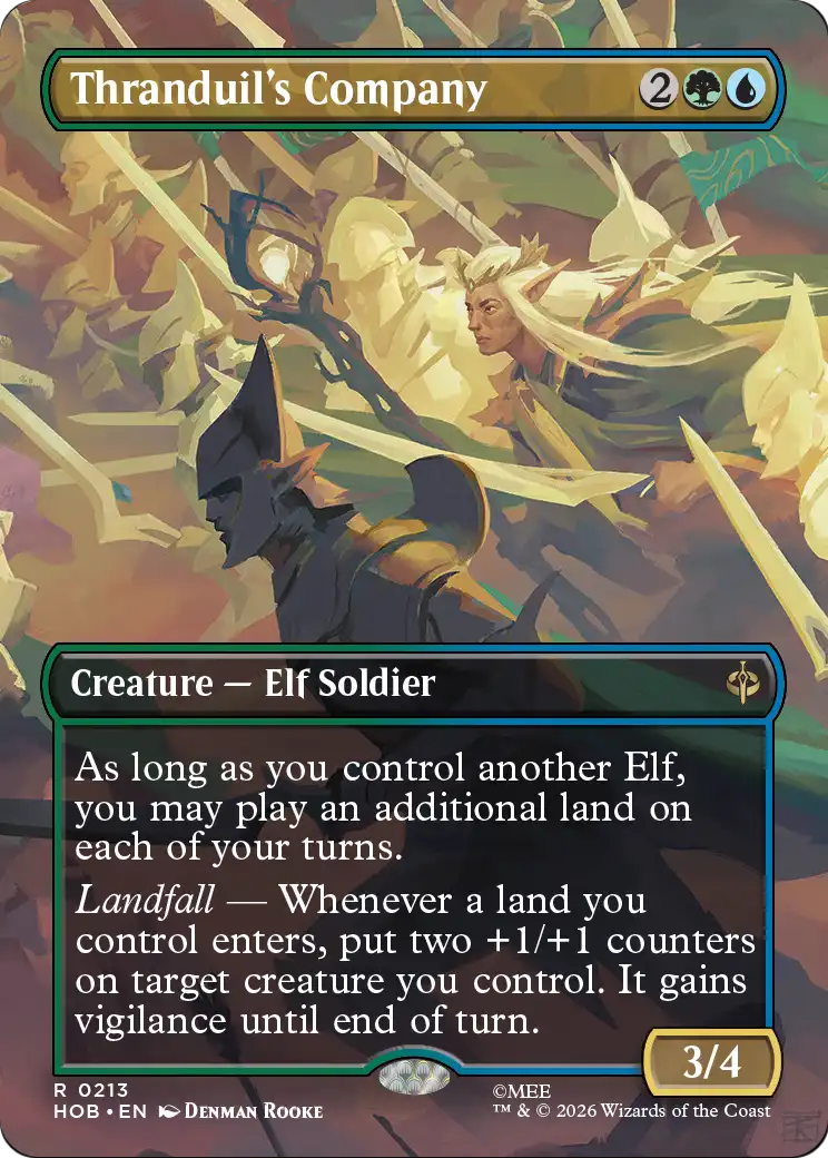 Thranduil's Company (Borderless) [The Hobbit] [Foil]