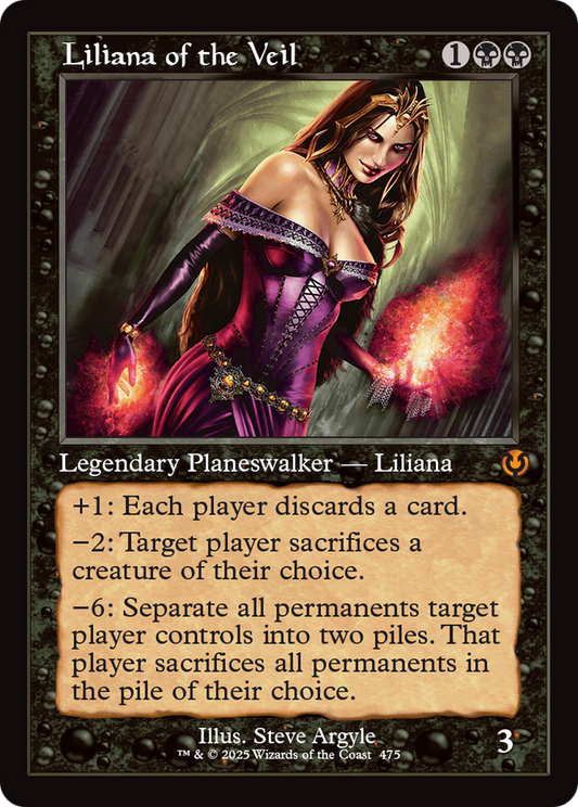 Liliana of the Veil (Retro Frame) [Innistrad Remastered] [Foil]