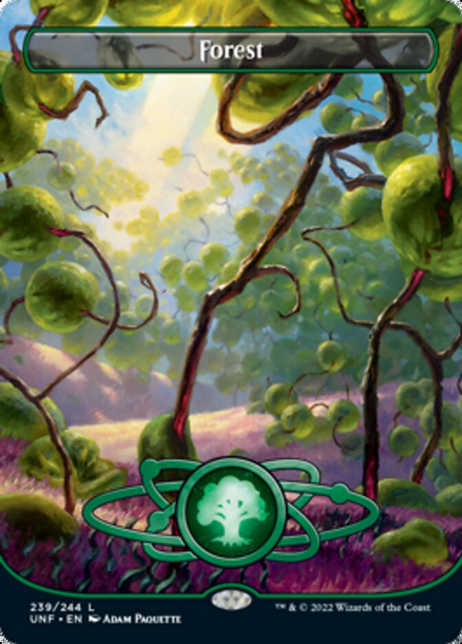 Forest (239) (Planetary Space-ic Land) [Unfinity] [Foil]