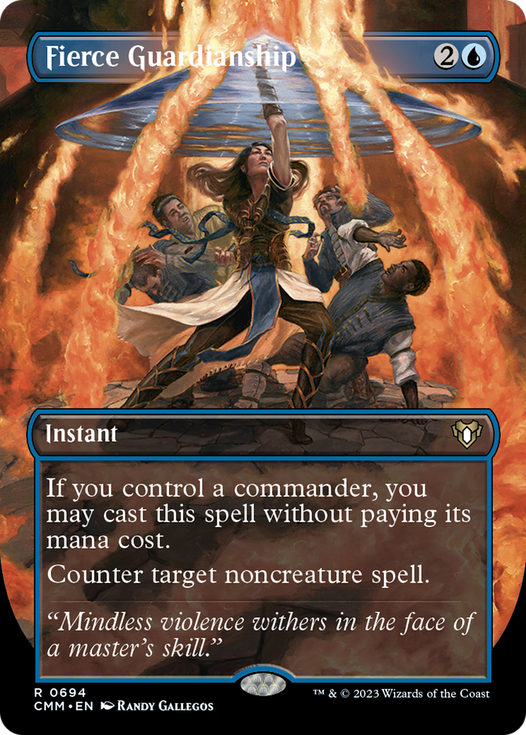 Fierce Guardianship (Borderless Alternate Art) [Commander Masters] [Foil]