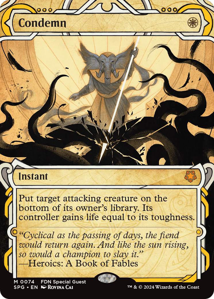 Condemn (Showcase) [Foundations Special Guests] [Foil]