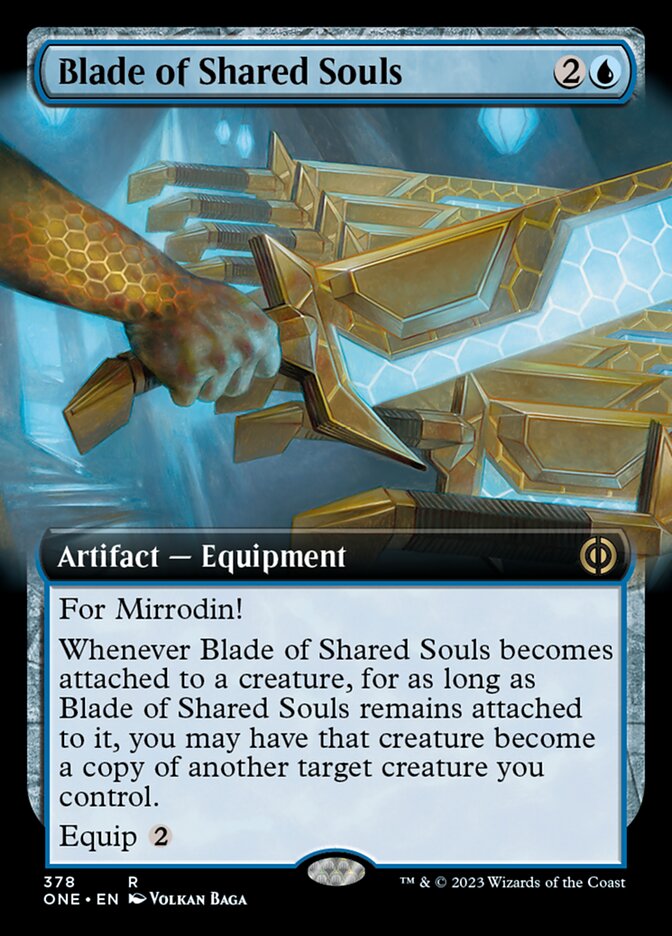 Blade of Shared Souls (Extended Art) [Phyrexia: All Will Be One] [Foil]
