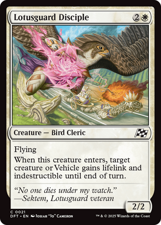 Lotusguard Disciple [Aetherdrift] [Foil]