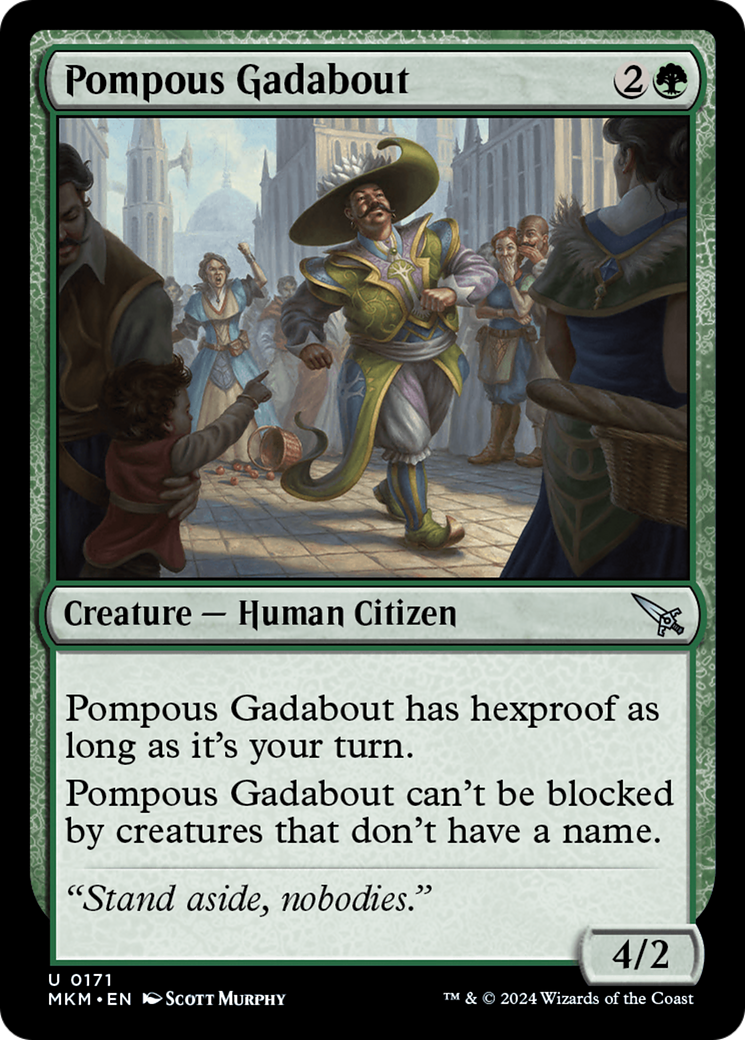 Pompous Gadabout [Murders at Karlov Manor] [Foil]