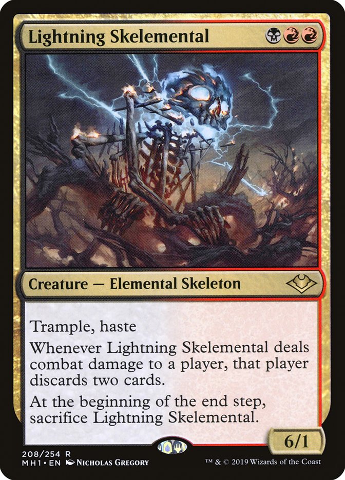 Lightning Skelemental [Modern Horizons] [Foil]