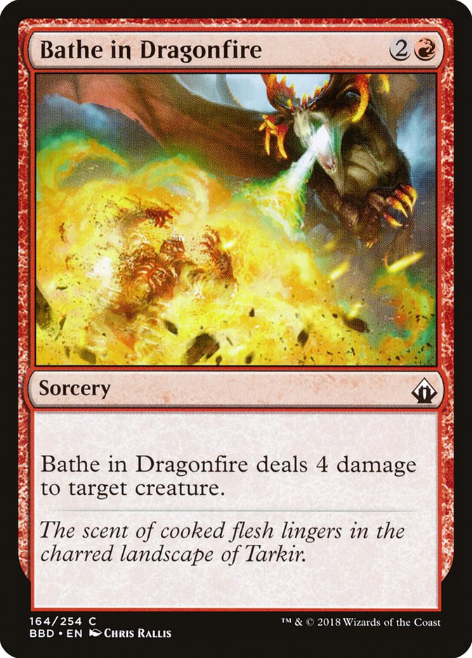 Bathe in Dragonfire [Battlebond] [Foil]