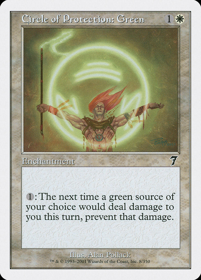 Circle of Protection: Green [Seventh Edition] [Foil]