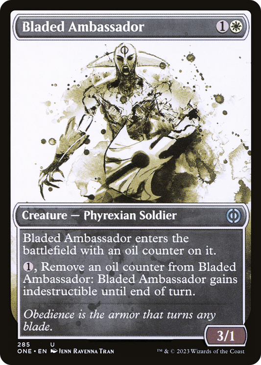 Bladed Ambassador (Showcase Ichor) [Phyrexia: All Will Be One] [Foil]