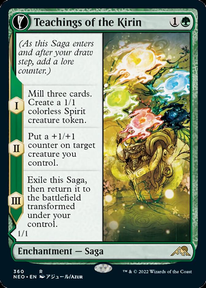 Teachings of the Kirin // Kirin-Touched Orochi (Showcase Soft Glow) [Kamigawa: Neon Dynasty] [Foil]