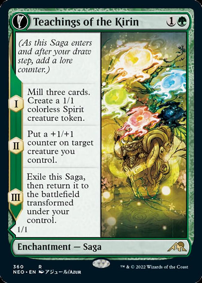 Teachings of the Kirin // Kirin-Touched Orochi (Showcase Soft Glow) [Kamigawa: Neon Dynasty] [Foil]