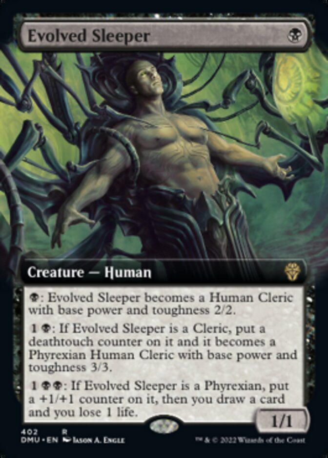 Evolved Sleeper (Extended Art) [Dominaria United] [Foil]