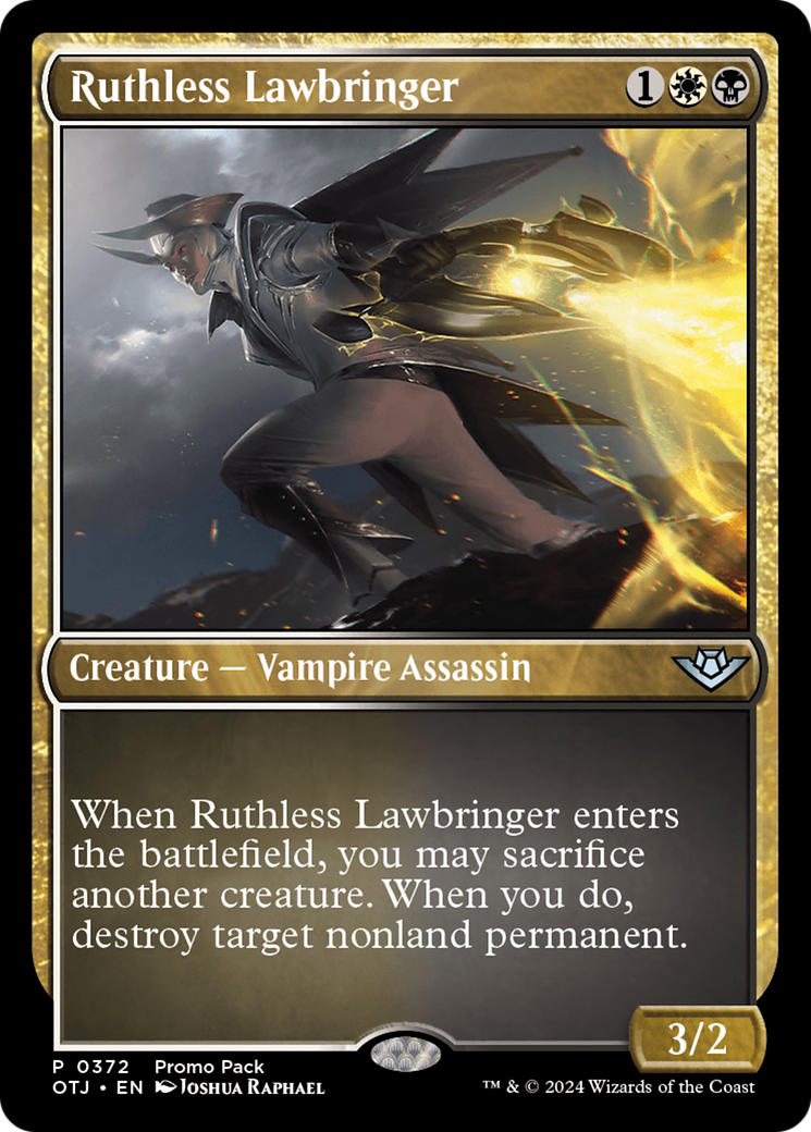 Ruthless Lawbringer (Promo Pack) [Outlaws of Thunder Junction Promos] [Foil]