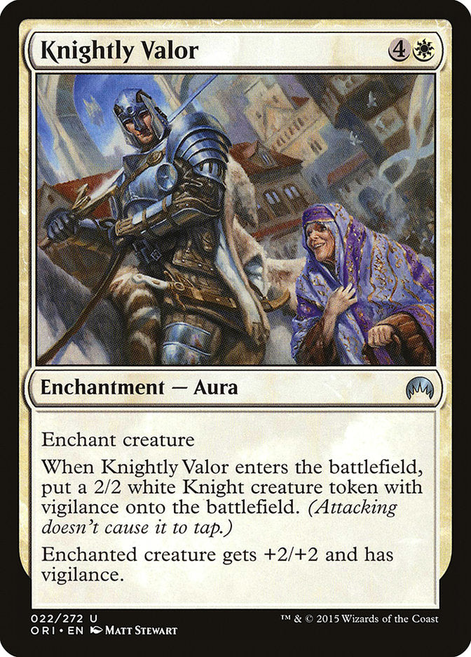 Knightly Valor [Magic Origins] [Foil]