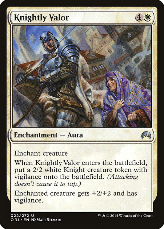 Knightly Valor [Magic Origins] [Foil]