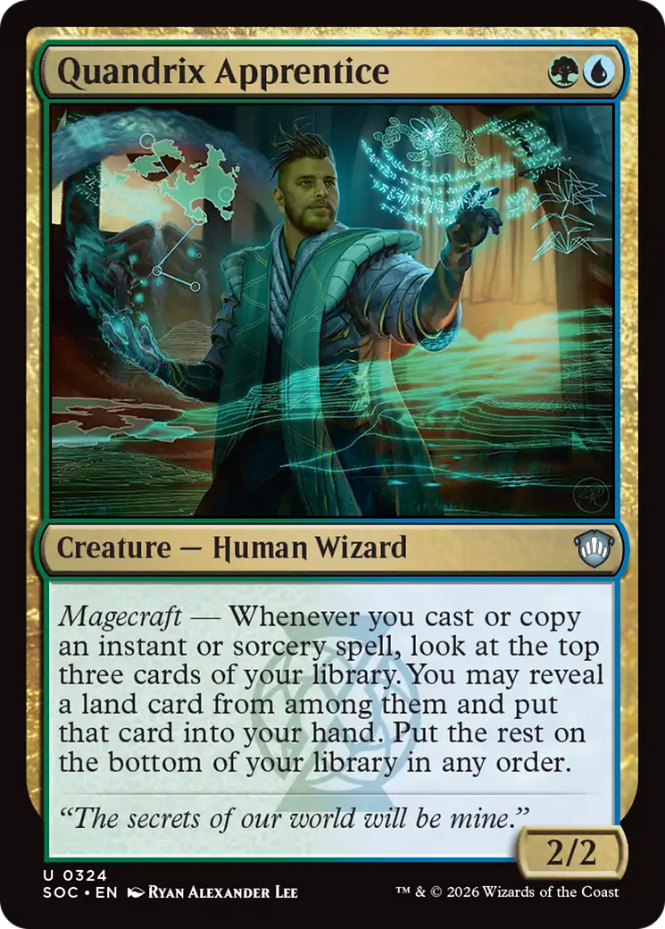 Quandrix Apprentice [Secrets of Strixhaven Commander] [Foil]