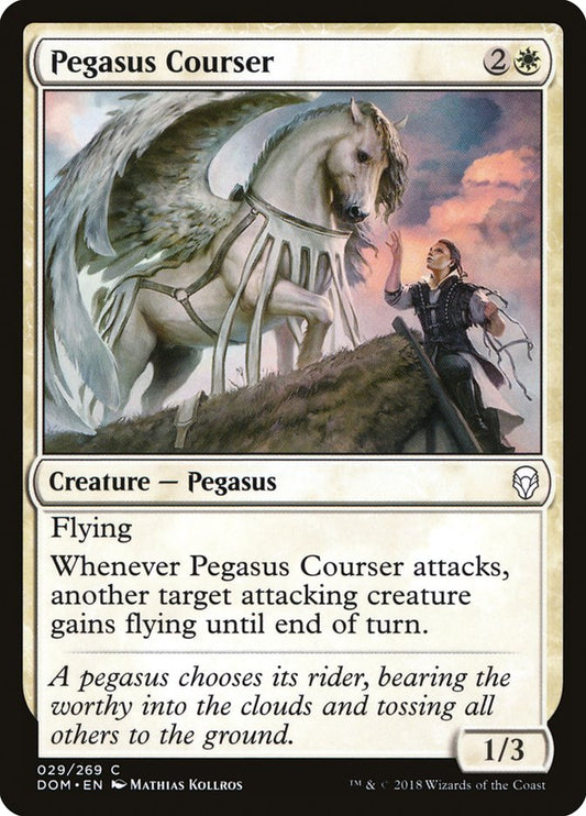Pegasus Courser [Dominaria] [Foil]