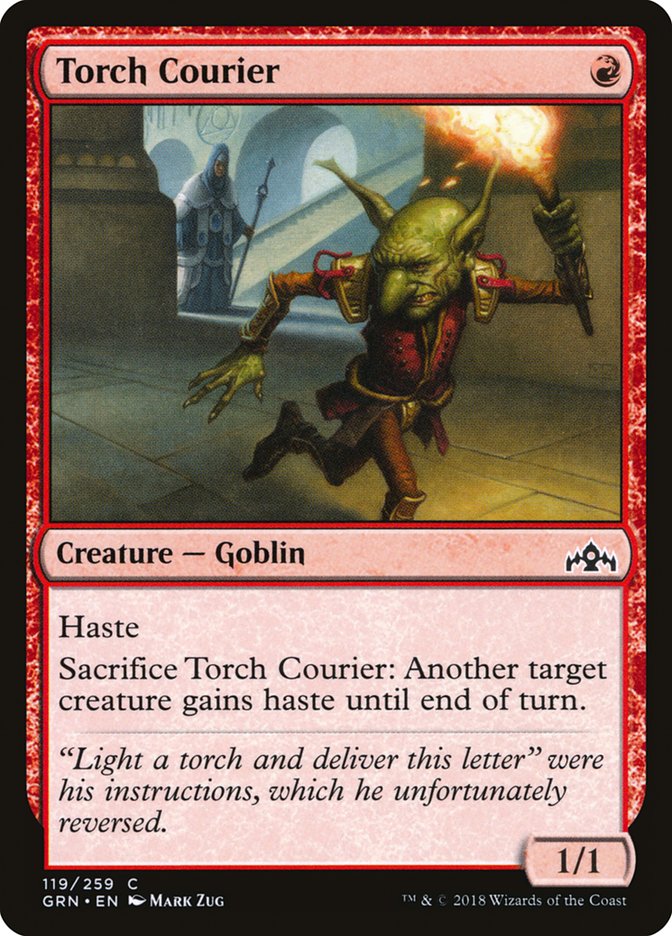 Torch Courier [Guilds of Ravnica] [Foil]