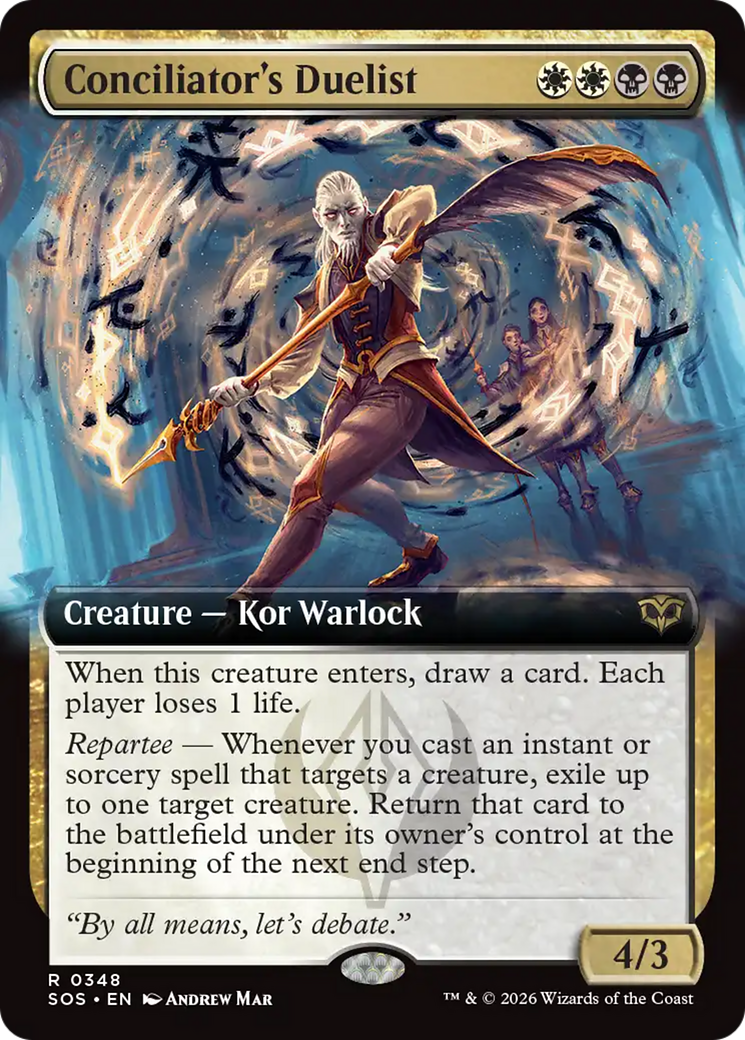 Conciliator's Duelist (Extended Art) [Secrets of Strixhaven] [Foil]