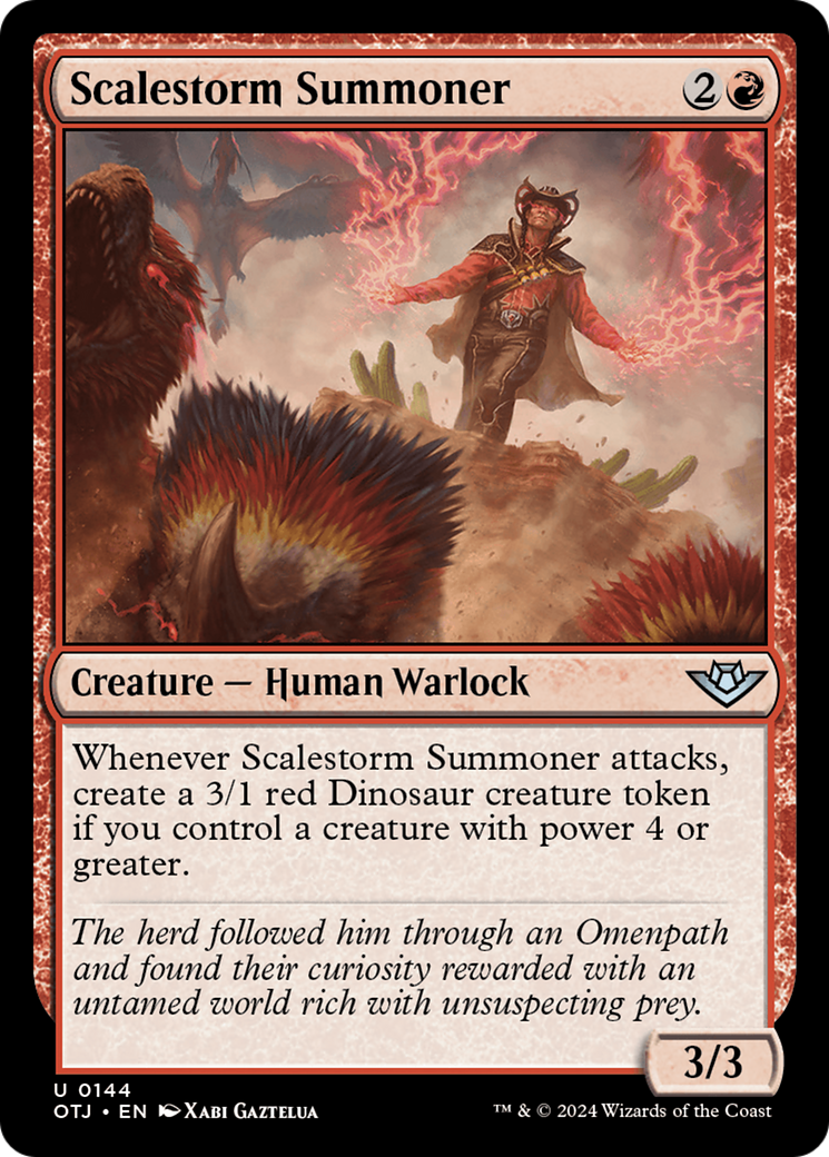 Scalestorm Summoner [Outlaws of Thunder Junction] [Foil]