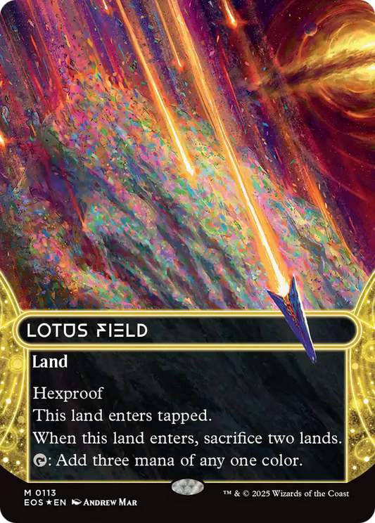 Lotus Field (0023) (Borderless) [Edge of Eternities: Stellar Sights] [Foil]
