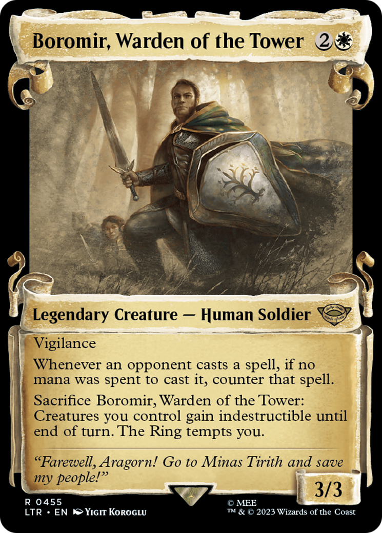 Boromir, Warden of the Tower [The Lord of the Rings: Tales of Middle-Earth Showcase Scrolls] [Foil]
