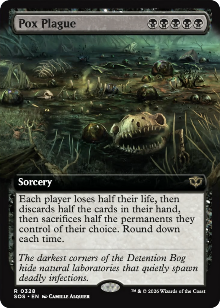 Pox Plague (Extended Art) [Secrets of Strixhaven] [Foil]
