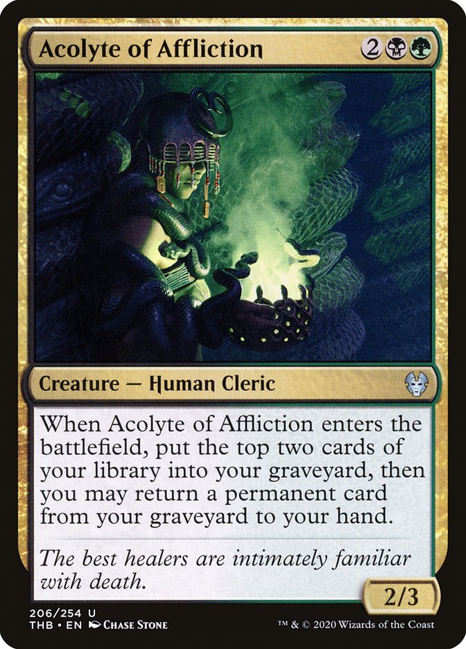 Acolyte of Affliction [Theros Beyond Death] [Foil]