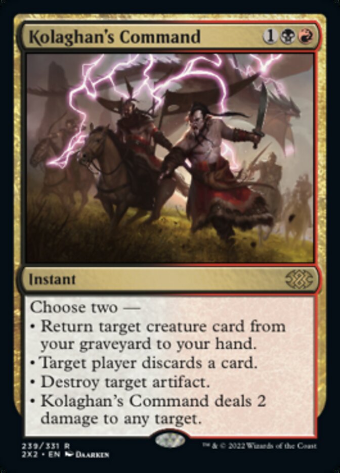 Kolaghan's Command [Double Masters 2022] [Foil]