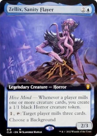Zellix, Sanity Flayer (Extended Art) [Commander Legends: Battle for Baldur's Gate] [Foil]