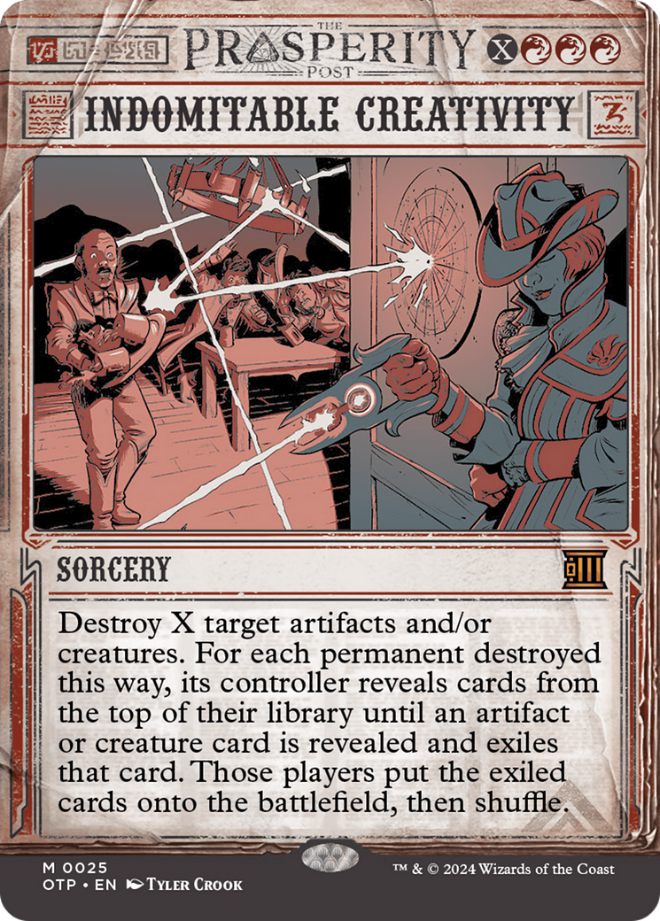 Indomitable Creativity [Outlaws of Thunder Junction: Breaking News] [Foil]