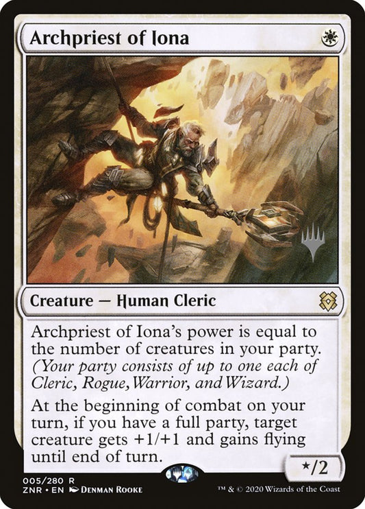 Archpriest of Iona (Promo Pack) [Zendikar Rising Promos] [Foil]