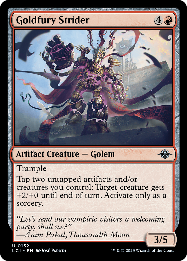 Goldfury Strider [The Lost Caverns of Ixalan] [Foil]