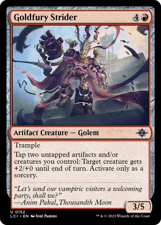 Goldfury Strider [The Lost Caverns of Ixalan] [Foil]