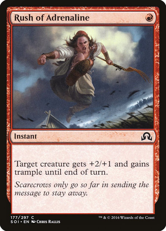 Rush of Adrenaline [Shadows over Innistrad] [Foil]