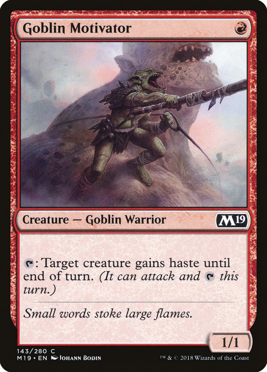 Goblin Motivator [Core Set 2019] [Foil]