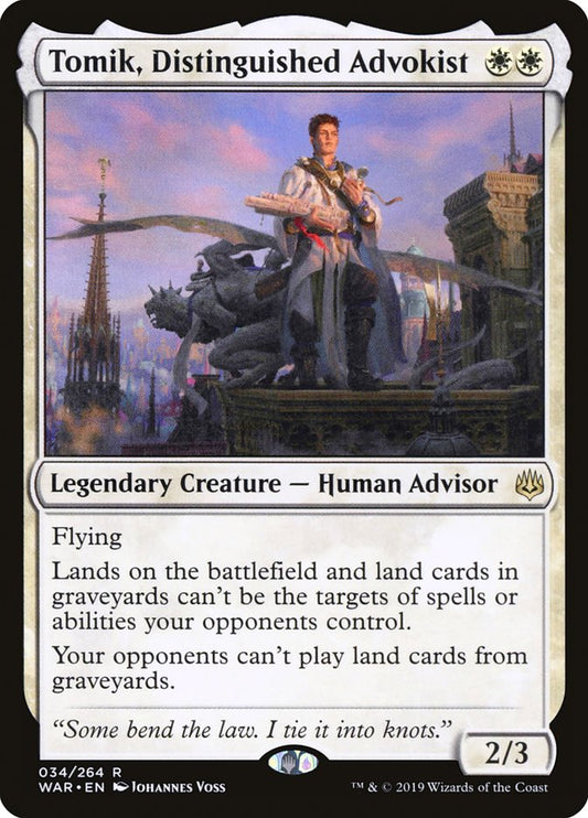 Tomik, Distinguished Advokist [War of the Spark] [Foil]