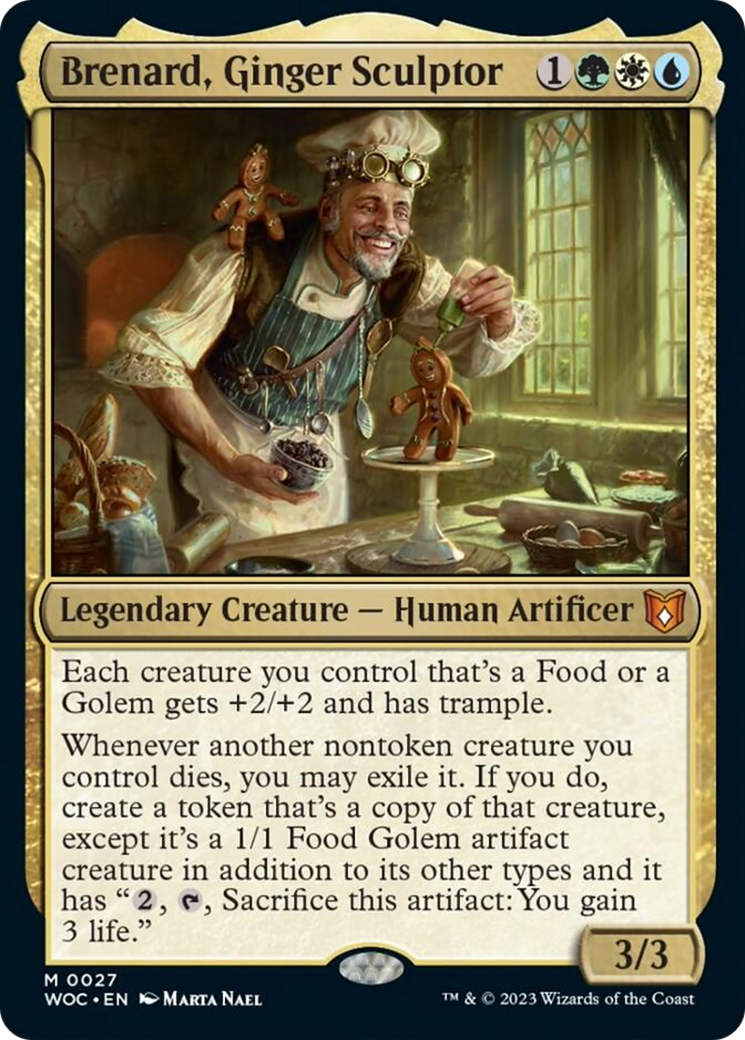 Brenard, Ginger Sculptor [Wilds of Eldraine Commander] [Foil]