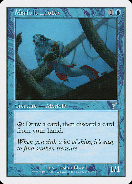 Merfolk Looter [Seventh Edition] [Foil]