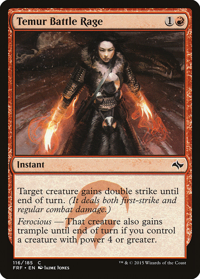 Temur Battle Rage [Fate Reforged] [Foil]