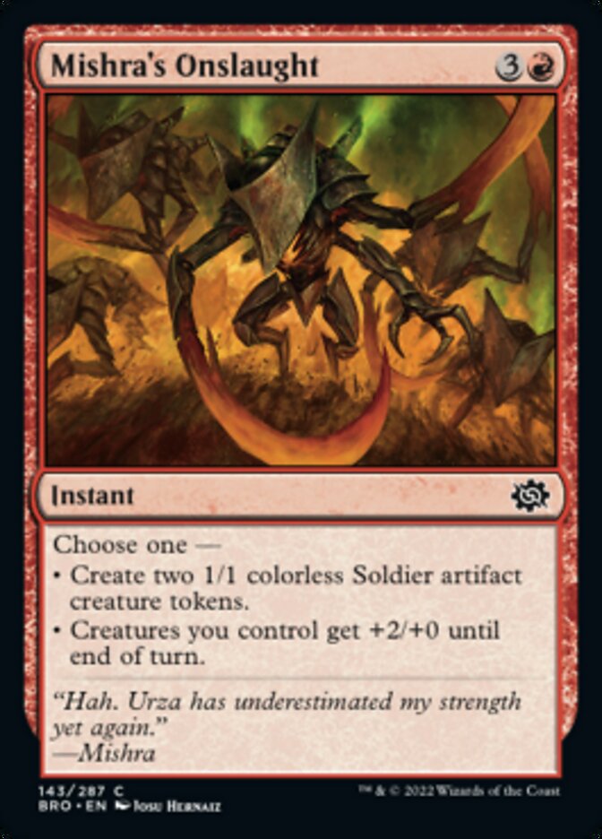 Mishra's Onslaught [The Brothers' War] [Foil]