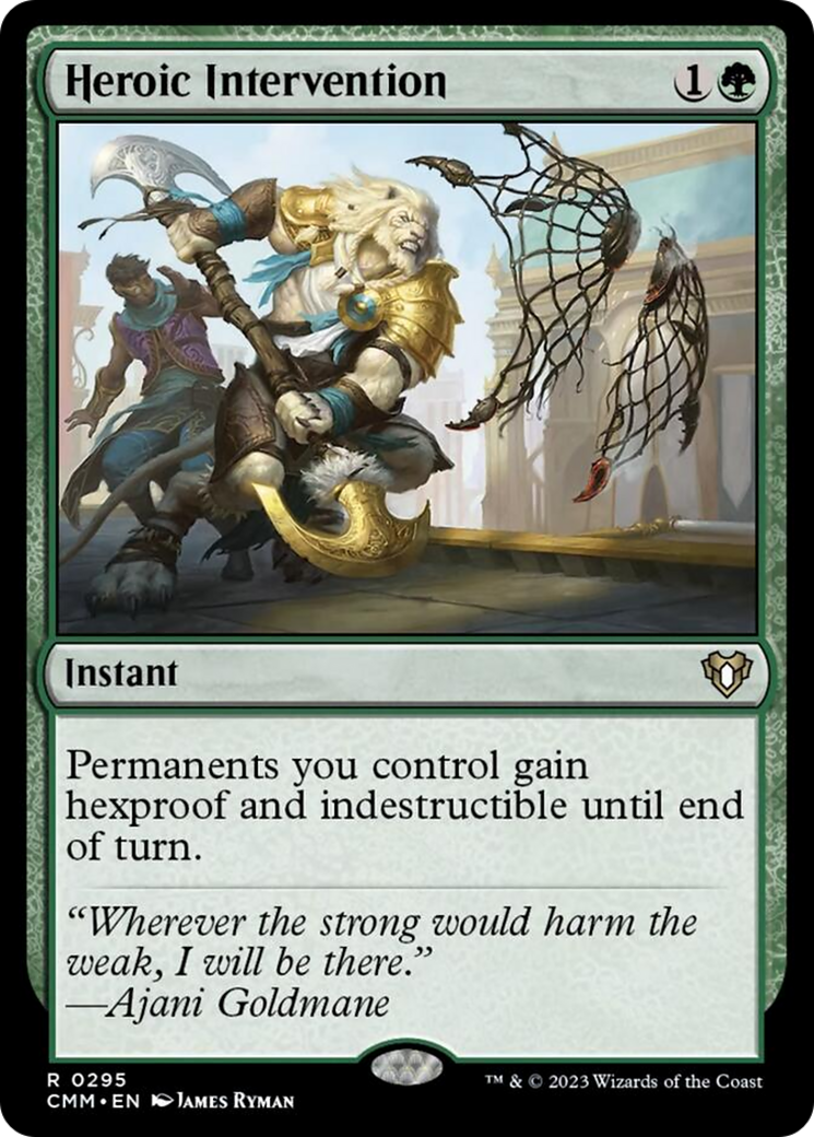 Heroic Intervention [Commander Masters] [Foil]