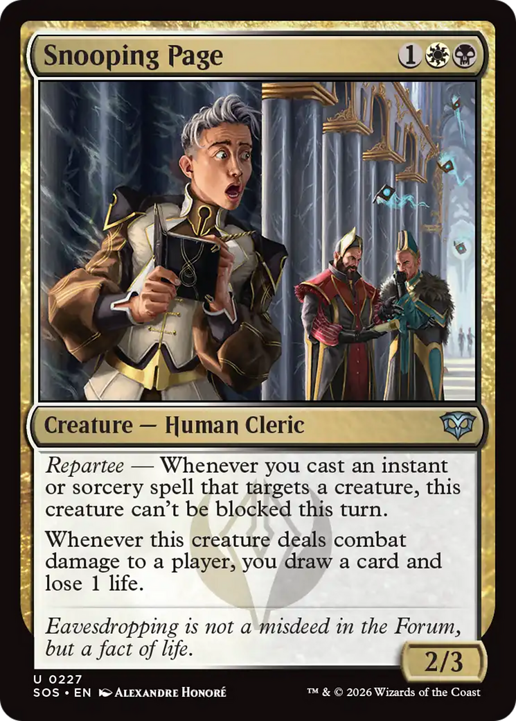 Snooping Page [Secrets of Strixhaven] [Foil]